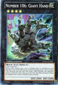 Number 106: Giant Hand - Yu-Gi-Oh! Championship Series Prize Cards (YCSW) #YCSW-EN006 - Super Rare YuGiOh Trading Card