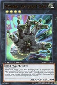 Number 106: Giant Hand - Yu-Gi-Oh! Championship Series Prize Cards (YCSW) #YCSW-EN006 - Ultra Rare YuGiOh Trading Card