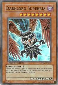 Darklord Superbia trading card from Yu-Gi-Oh! Championship Series Prize Cards Darklord Superbia - Yu-Gi-Oh! Championship Series Prize Cards YuGiOh trading card