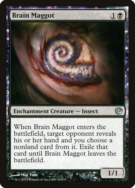 Brain Maggot trading card from Journey Into Nyx Brain Maggot - Journey Into Nyx Magic: The Gathering trading card