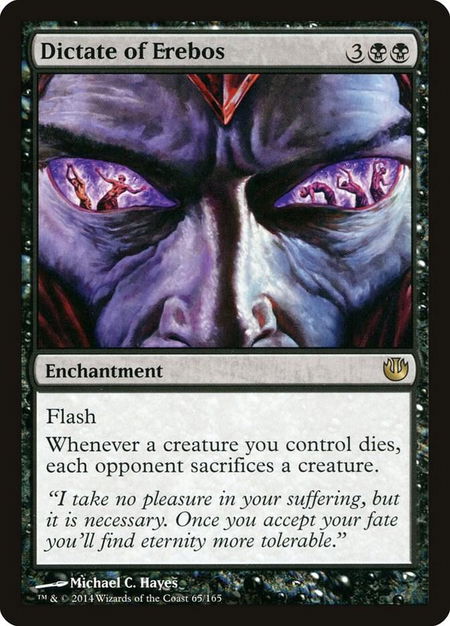 Dictate of Erebos - Journey Into Nyx Magic: The Gathering trading card
