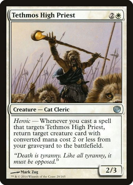 Tethmos High Priest - Journey Into Nyx Magic: The Gathering trading card