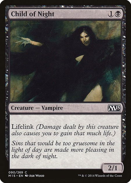 Child of Night - Magic 2015 (M15) Magic: The Gathering trading card