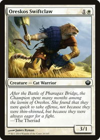 Oreskos Swiftclaw - Journey Into Nyx (JOU) #20 - Common Magic: The Gathering Trading Card