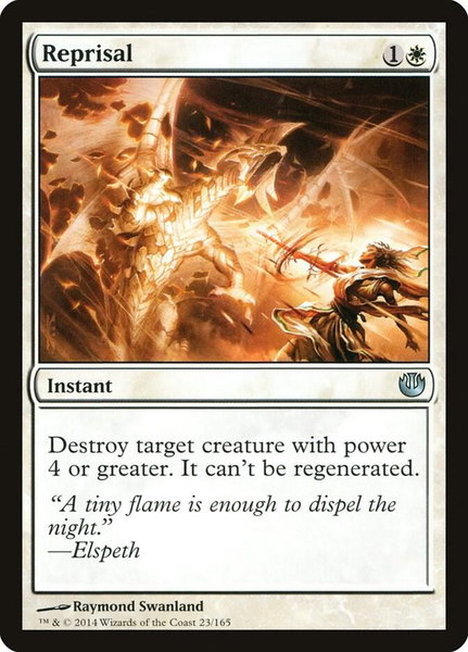 Reprisal trading card from Journey Into Nyx Reprisal - Journey Into Nyx Magic: The Gathering trading card
