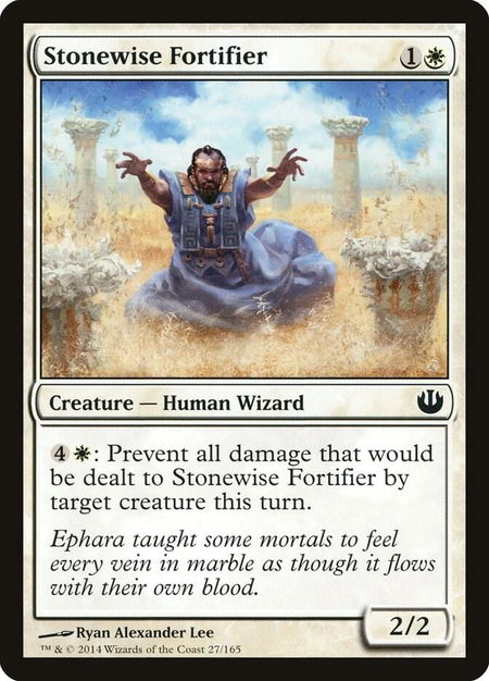 Stonewise Fortifier - Journey Into Nyx Magic: The Gathering trading card