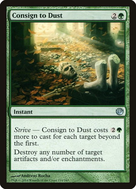 Consign to Dust trading card from Journey Into Nyx Consign to Dust - Journey Into Nyx Magic: The Gathering trading card