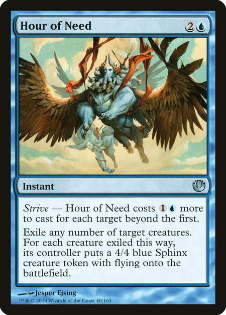Hour of Need - Journey Into Nyx Magic: The Gathering trading card
