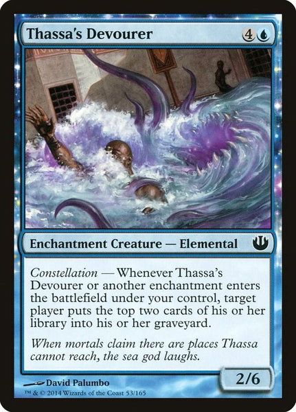 Thassa's Devourer trading card from Journey Into Nyx Thassa's Devourer - Journey Into Nyx Magic: The Gathering trading card