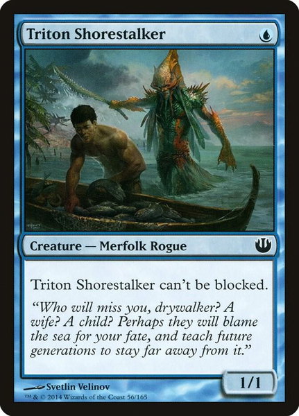 Triton Shorestalker - Journey Into Nyx Magic: The Gathering trading card