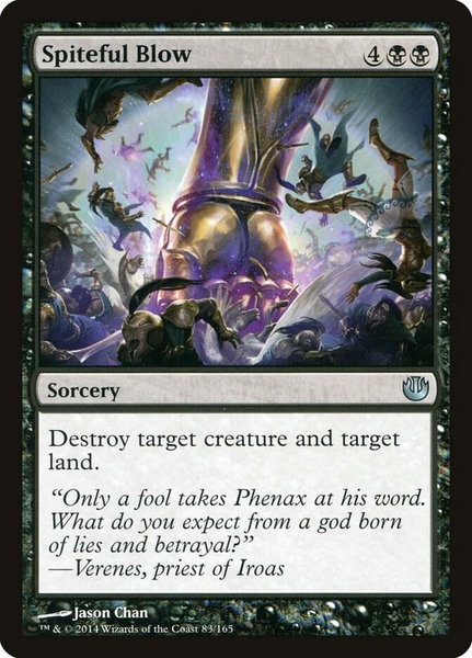 Spiteful Blow trading card from Journey Into Nyx Spiteful Blow - Journey Into Nyx Magic: The Gathering trading card