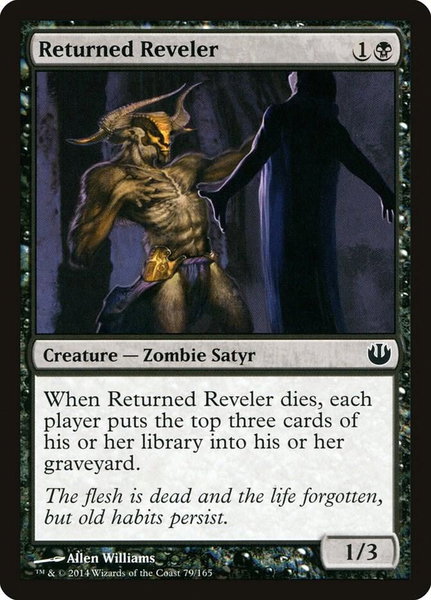 Returned Reveler trading card from Journey Into Nyx Returned Reveler - Journey Into Nyx Magic: The Gathering trading card