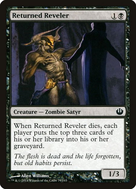Returned Reveler - Journey Into Nyx Magic: The Gathering trading card