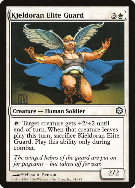 Kjeldoran Elite Guard trading card from Coldsnap Theme Deck Reprints Kjeldoran Elite Guard - Coldsnap Theme Deck Reprints Magic: The Gathering trading card
