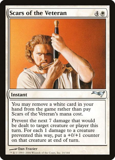 Scars of the Veteran trading card from Coldsnap Theme Deck Reprints Scars of the Veteran - Coldsnap Theme Deck Reprints Magic: The Gathering trading card