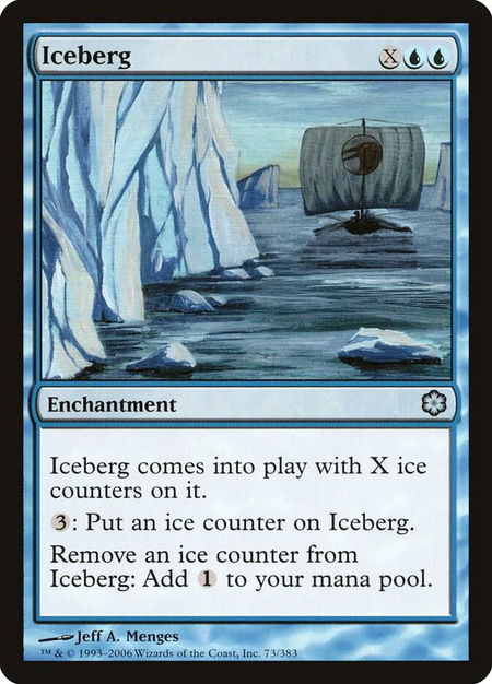 Iceberg trading card from Coldsnap Theme Deck Reprints Iceberg - Coldsnap Theme Deck Reprints Magic: The Gathering trading card