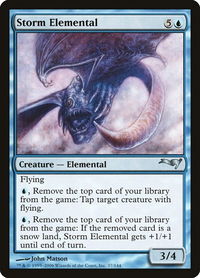 Storm Elemental - Coldsnap Theme Deck Reprints (CTD) #37 - Uncommon Magic: The Gathering Trading Card