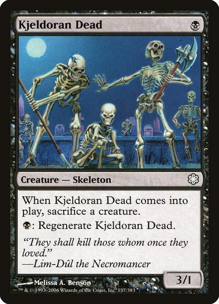 Kjeldoran Dead - Coldsnap Theme Deck Reprints Magic: The Gathering trading card
