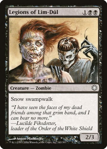 Legions of Lim-Dul trading card from Coldsnap Theme Deck Reprints Legions of Lim-Dul - Coldsnap Theme Deck Reprints Magic: The Gathering trading card