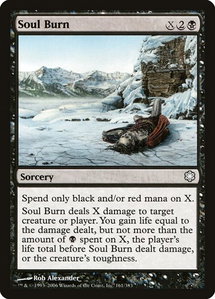 Soul Burn - Coldsnap Theme Deck Reprints (CTD) #161 - Common Magic: The Gathering Trading Card