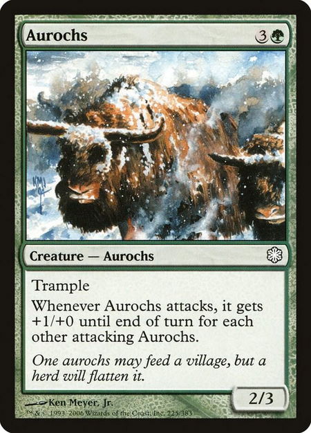 Aurochs - Coldsnap Theme Deck Reprints Magic: The Gathering trading card