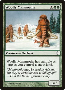 Woolly Mammoths - Coldsnap Theme Deck Reprints (CTD) #278 - Common Magic: The Gathering Trading Card