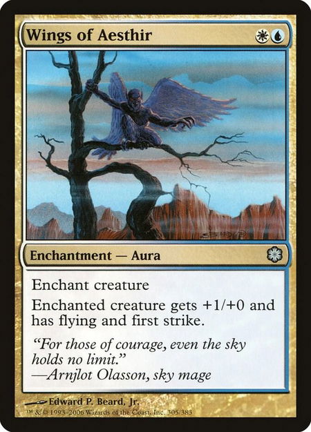 Wings of Aesthir trading card from Coldsnap Theme Deck Reprints Wings of Aesthir - Coldsnap Theme Deck Reprints Magic: The Gathering trading card