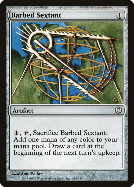 Barbed Sextant trading card from Coldsnap Theme Deck Reprints Barbed Sextant - Coldsnap Theme Deck Reprints Magic: The Gathering trading card