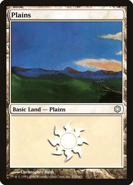 Plains (370) trading card from Coldsnap Theme Deck Reprints Plains (370) - Coldsnap Theme Deck Reprints Magic: The Gathering trading card
