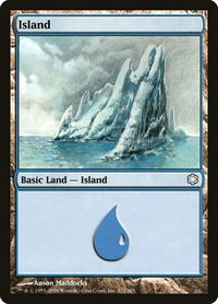 Island (372) - Coldsnap Theme Deck Reprints (CTD) #372 - Land Magic: The Gathering Trading Card