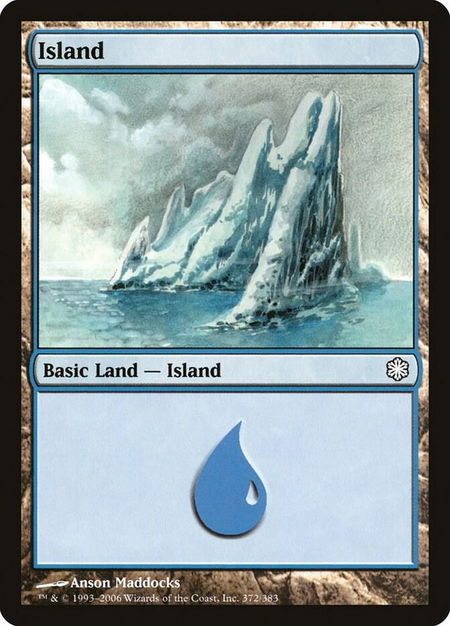 Island (372) - Coldsnap Theme Deck Reprints Magic: The Gathering trading card