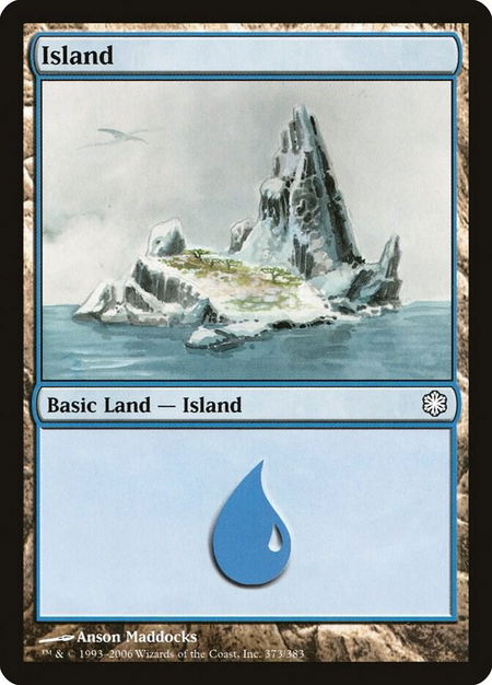 Island (373) - Coldsnap Theme Deck Reprints Magic: The Gathering trading card