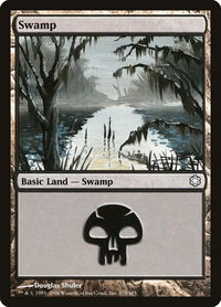 Swamp (375) - Coldsnap Theme Deck Reprints (CTD) #375 - Land Magic: The Gathering Trading Card