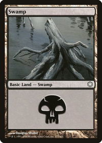 Swamp (377) - Coldsnap Theme Deck Reprints (CTD) #377 - Land Magic: The Gathering Trading Card