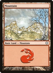 Mountain (379) - Coldsnap Theme Deck Reprints (CTD) #379 - Land Magic: The Gathering Trading Card