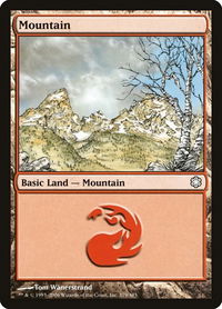 Mountain (379) - Coldsnap Theme Deck Reprints (CTD) #379 - Land Magic: The Gathering Trading Card
