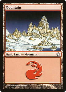 Mountain (380) - Coldsnap Theme Deck Reprints (CTD) #380 - Land Magic: The Gathering Trading Card