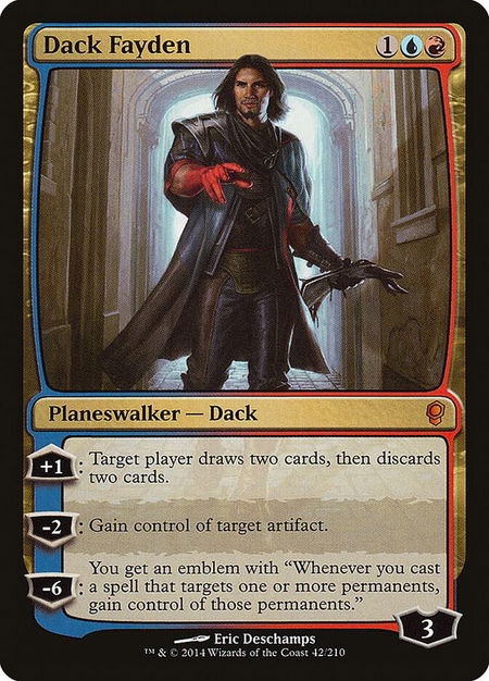 Dack Fayden - Conspiracy Magic: The Gathering trading card
