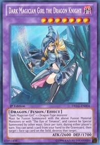 Dark Magician Girl the Dragon Knight - Dragons of Legend YuGiOh trading card