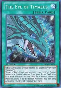 The Eye of Timaeus trading card from Dragons of Legend The Eye of Timaeus - Dragons of Legend YuGiOh trading card