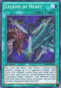 Legend of Heart trading card from Dragons of Legend Legend of Heart - Dragons of Legend YuGiOh trading card