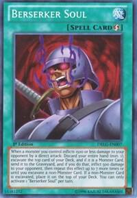 Berserker Soul - Dragons of Legend YuGiOh trading card