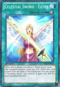 Celestial Sword - Eatos trading card from Dragons of Legend Celestial Sword - Eatos - Dragons of Legend YuGiOh trading card