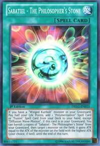Sabatiel - The Philosopher's Stone - Dragons of Legend (DRLG) #DRLG-EN015 - Super Rare YuGiOh Trading Card