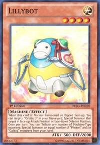 Lillybot trading card from Dragons of Legend Lillybot - Dragons of Legend YuGiOh trading card