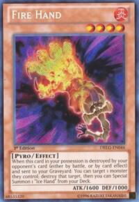 Fire Hand - Dragons of Legend (DRLG) #DRLG-EN046 - Secret Rare YuGiOh Trading Card