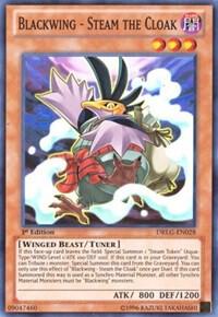Blackwing - Steam the Cloak trading card from Dragons of Legend Blackwing - Steam the Cloak - Dragons of Legend YuGiOh trading card