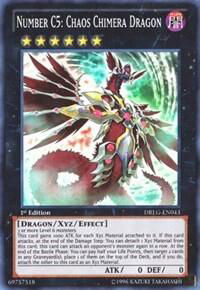 Number C5: Chaos Chimera Dragon - Dragons of Legend (DRLG) #DRLG-EN043 - Super Rare YuGiOh Trading Card