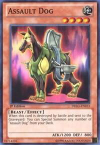 Assault Dog - Dragons of Legend (DRLG) #DRLG-EN033 - Super Rare YuGiOh Trading Card