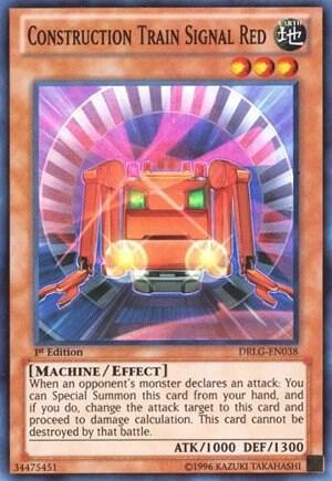 Construction Train Signal Red - Dragons of Legend YuGiOh trading card